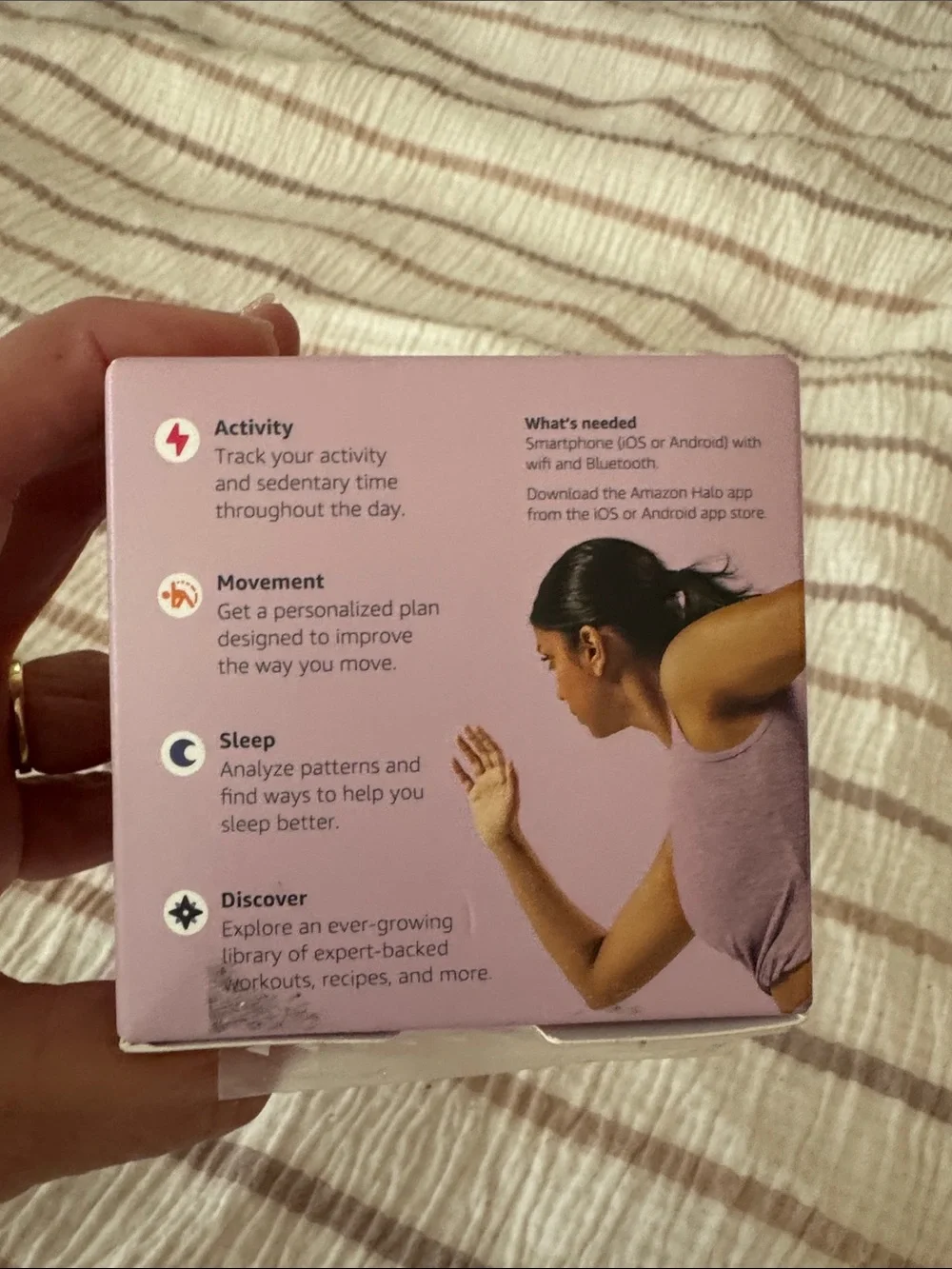 Amazon Halo View Smart Fitness Tracker - Lavender Pink